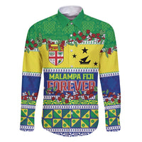 Personalised Malampa Fiji Forever Family Matching Off Shoulder Short Dress and Hawaiian Shirt Tagimoucia Polynesian Sand Drawing LT9 Dad's Shirt - Long Sleeve Yellow - Polynesian Pride