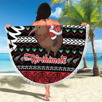 New Zealand Kiwi Santa Christmas Beach Blanket He Wairua Kirihimete LT9 - Polynesian Pride