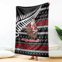 New Zealand Kiwi Santa Christmas Blanket He Wairua Kirihimete LT9 - Polynesian Pride