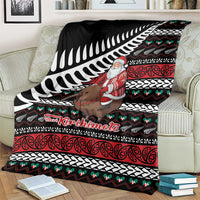 New Zealand Kiwi Santa Christmas Blanket He Wairua Kirihimete LT9 - Polynesian Pride