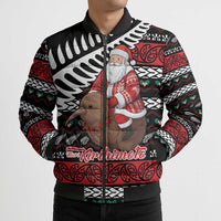 New Zealand Kiwi Santa Christmas Bomber Puffer Jacket He Wairua Kirihimete LT9 - Polynesian Pride