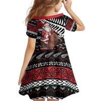 New Zealand Kiwi Santa Christmas Family Matching Off Shoulder Maxi Dress and Hawaiian Shirt He Wairua Kirihimete LT9 - Polynesian Pride