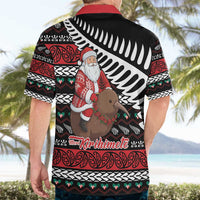 New Zealand Kiwi Santa Christmas Hawaiian Shirt He Wairua Kirihimete LT9 - Polynesian Pride