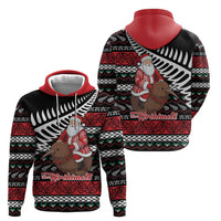 New Zealand Kiwi Santa Christmas Hoodie He Wairua Kirihimete LT9 - Polynesian Pride