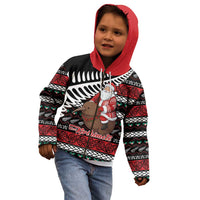 New Zealand Kiwi Santa Christmas Kid Hoodie He Wairua Kirihimete LT9 - Polynesian Pride