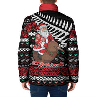 New Zealand Kiwi Santa Christmas Padded Jacket He Wairua Kirihimete LT9 - Polynesian Pride
