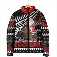 New Zealand Kiwi Santa Christmas Padded Jacket He Wairua Kirihimete LT9 - Polynesian Pride