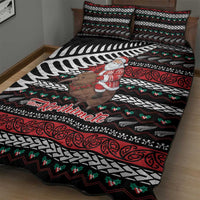 New Zealand Kiwi Santa Christmas Quilt Bed Set He Wairua Kirihimete LT9 - Polynesian Pride