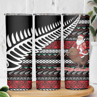 New Zealand Kiwi Santa Christmas Skinny Tumbler He Wairua Kirihimete LT9 - Polynesian Pride