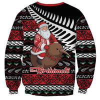 New Zealand Kiwi Santa Christmas Sweatshirt He Wairua Kirihimete LT9 - Polynesian Pride