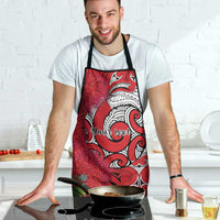 Personalised New Zealand Koru Pohutukawa Apron Meri Kirihimete Aroha for Christmas LT9 - Polynesian Pride