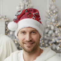 Personalised New Zealand Koru Pohutukawa Christmas Santa Hat Meri Kirihimete Aroha for Christmas LT9 - Polynesian Pride