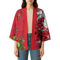 Personalised New Zealand Koru Pohutukawa Kimono Meri Kirihimete Aroha for Christmas LT9 - Polynesian Pride