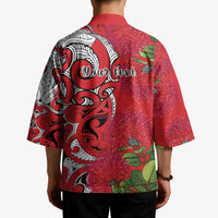 Personalised New Zealand Koru Pohutukawa Kimono Meri Kirihimete Aroha for Christmas LT9 - Polynesian Pride