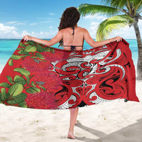 Personalised New Zealand Koru Pohutukawa Sarong Meri Kirihimete Aroha for Christmas LT9 - Polynesian Pride