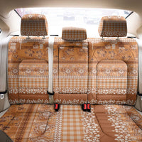 Hawaiian Hibiscus Honu Back Car Seat Cover Gold Mele Kalikimaka Palaka Spirit LT9 - Polynesian Pride