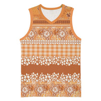 Hawaiian Hibiscus Honu Basketball Jersey Gold Mele Kalikimaka Palaka Spirit LT9 Unisex Gold - Polynesian Pride