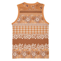 Hawaiian Hibiscus Honu Basketball Jersey Gold Mele Kalikimaka Palaka Spirit LT9 - Polynesian Pride