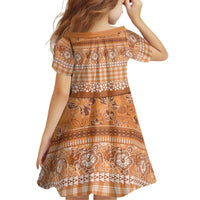 Hawaiian Hibiscus Honu Family Matching Summer Maxi Dress and Hawaiian Shirt Gold Mele Kalikimaka Palaka Spirit LT9 - Polynesian Pride