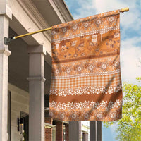 Hawaiian Hibiscus Honu Garden Flag Gold Mele Kalikimaka Palaka Spirit LT9 House Flag Gold - Polynesian Pride