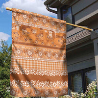 Hawaiian Hibiscus Honu Garden Flag Gold Mele Kalikimaka Palaka Spirit LT9 - Polynesian Pride