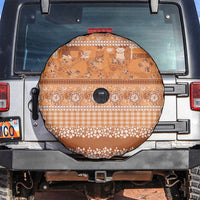 Hawaiian Hibiscus Honu Spare Tire Cover Gold Mele Kalikimaka Palaka Spirit LT9 Gold - Polynesian Pride