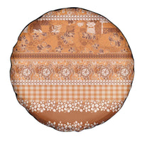 Hawaiian Hibiscus Honu Spare Tire Cover Gold Mele Kalikimaka Palaka Spirit LT9 - Polynesian Pride