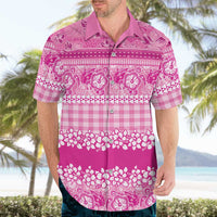 Hawaiian Hibiscus Honu Hawaiian Shirt Pink Mele Kalikimaka Palaka Spirit LT9 - Polynesian Pride
