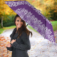 Hawaiian Hibiscus Honu Umbrella Purple Mele Kalikimaka Palaka Spirit - Polynesian Pride
