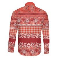 Hawaiian Hibiscus Honu Family Matching Off Shoulder Short Dress and Hawaiian Shirt Red Mele Kalikimaka Palaka Spirit LT9 - Polynesian Pride