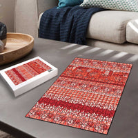 Hawaiian Hibiscus Honu Puzzle Red Mele Kalikimaka Palaka Spirit - Polynesian Pride
