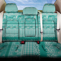 Hawaiian Hibiscus Honu Back Car Seat Cover Turquoise Mele Kalikimaka Palaka Spirit LT9 One Size Turquoise - Polynesian Pride