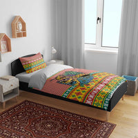 Hawaiian Pineapples Skull Bedding Set Mele Kalikimaka Palaka Quilt Pattern - Polynesian Pride