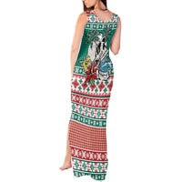 Hawaiian Skull Surfs Tank Maxi Dress Mele Kalikimaka Palaka Quilt Pattern - Polynesian Pride