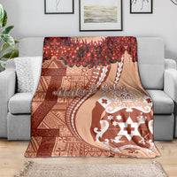 Vintage Tonga Kahoa Heilala Flower Blanket LT9 - Polynesian Pride