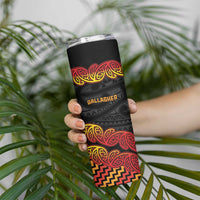 New Zealand Rugby Pacific Custom Skinny Tumbler Rangatira Maori Kowhaiwhai Pattern