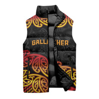 New Zealand Rugby Pacific Custom Sleeveless Puffer Jacket Rangatira Maori Kowhaiwhai Pattern - Polynesian Pride