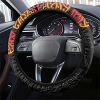 New Zealand Rugby Pacific Steering Wheel Cover Rangatira Maori Kowhaiwhai Pattern
