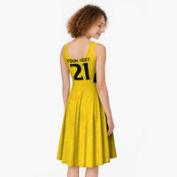 New Zealand Rugby Pacific Custom Midi Dress Hau Awhiowhio Maori Tribal Tattoo LT9 - Polynesian Pride