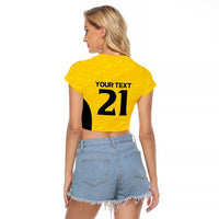 New Zealand Rugby Pacific Custom Raglan Cropped T Shirt Hau Awhiowhio Maori Tribal Tattoo LT9 - Polynesian Pride