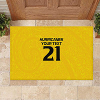 New Zealand Rugby Pacific Custom Rubber Doormat Hau Awhiowhio Maori Tribal Tattoo