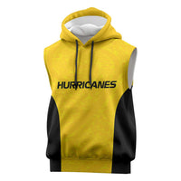 New Zealand Rugby Pacific Custom Sleeveless Hoodie Hau Awhiowhio Maori Tribal Tattoo LT9 Gold - Polynesian Pride