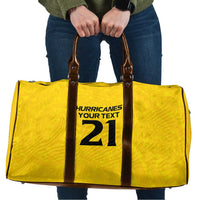 New Zealand Rugby Pacific Custom Travel Bag Hau Awhiowhio Maori Tribal Tattoo LT9 Gold - Polynesian Pride