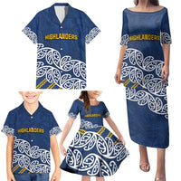 New Zealand Rugby Pacific Custom Family Matching Puletasi and Hawaiian Shirt Kahupeka Maori Kowhaiwhai Pattern LT9 - Polynesian Pride