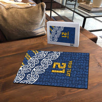 New Zealand Rugby Pacific Custom Puzzle Kahupeka Maori Kowhaiwhai Pattern - Polynesian Pride