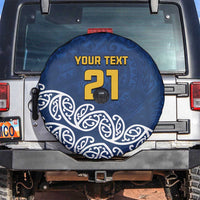 New Zealand Rugby Pacific Custom Spare Tire Cover Kahupeka Maori Kowhaiwhai Pattern