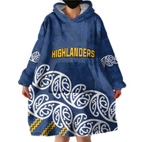 New Zealand Rugby Pacific Custom Wearable Blanket Hoodie Kahupeka Maori Kowhaiwhai Pattern LT9 - Polynesian Pride
