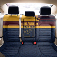 New Zealand Rugby Pacific Custom Back Car Seat Cover Kahupeka Retro 2025 Taniko Motif LT9 - Polynesian Pride