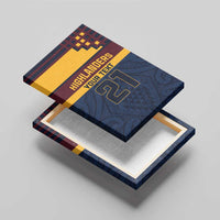 New Zealand Rugby Pacific Custom Canvas Wall Art Kahupeka Retro 2025 Taniko Motif