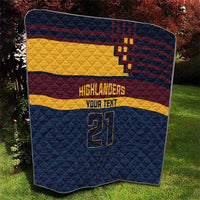 New Zealand Rugby Pacific Custom Quilt Kahupeka Retro 2025 Taniko Motif